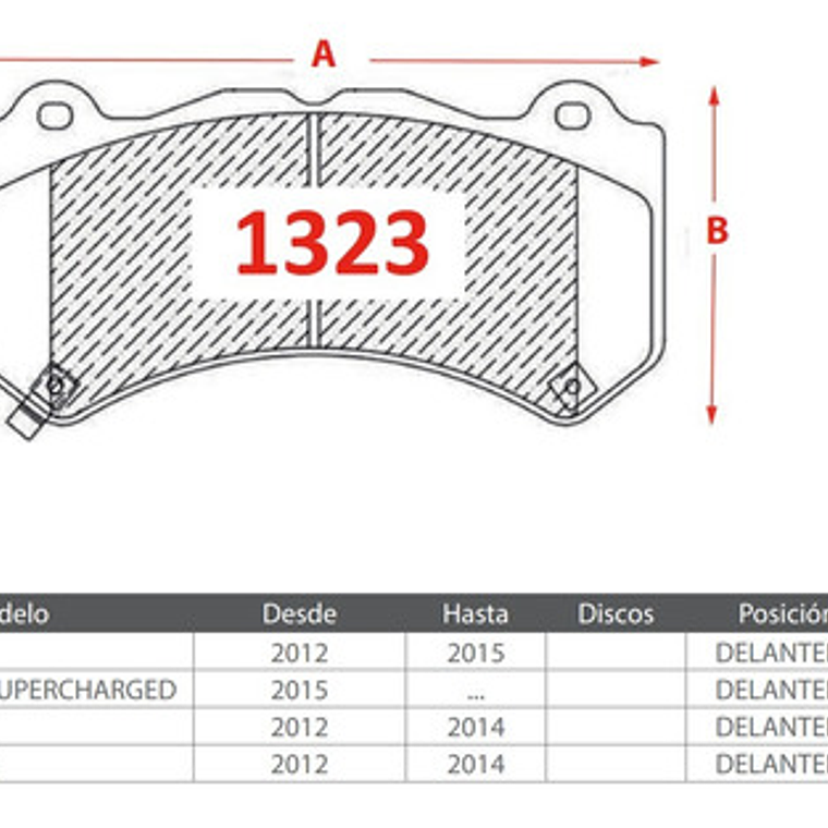 Pastillas Frenos Delanteras Brembo - Chevrolet Camaro 2012 + 3