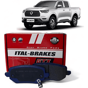 Pastillas Freno Tras Gtx Para Great Wall Poer 2.0 2022 +