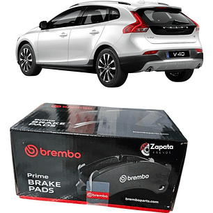 Pastillas De Frenos Traseras Brembo Volvo V-40 2006-2019