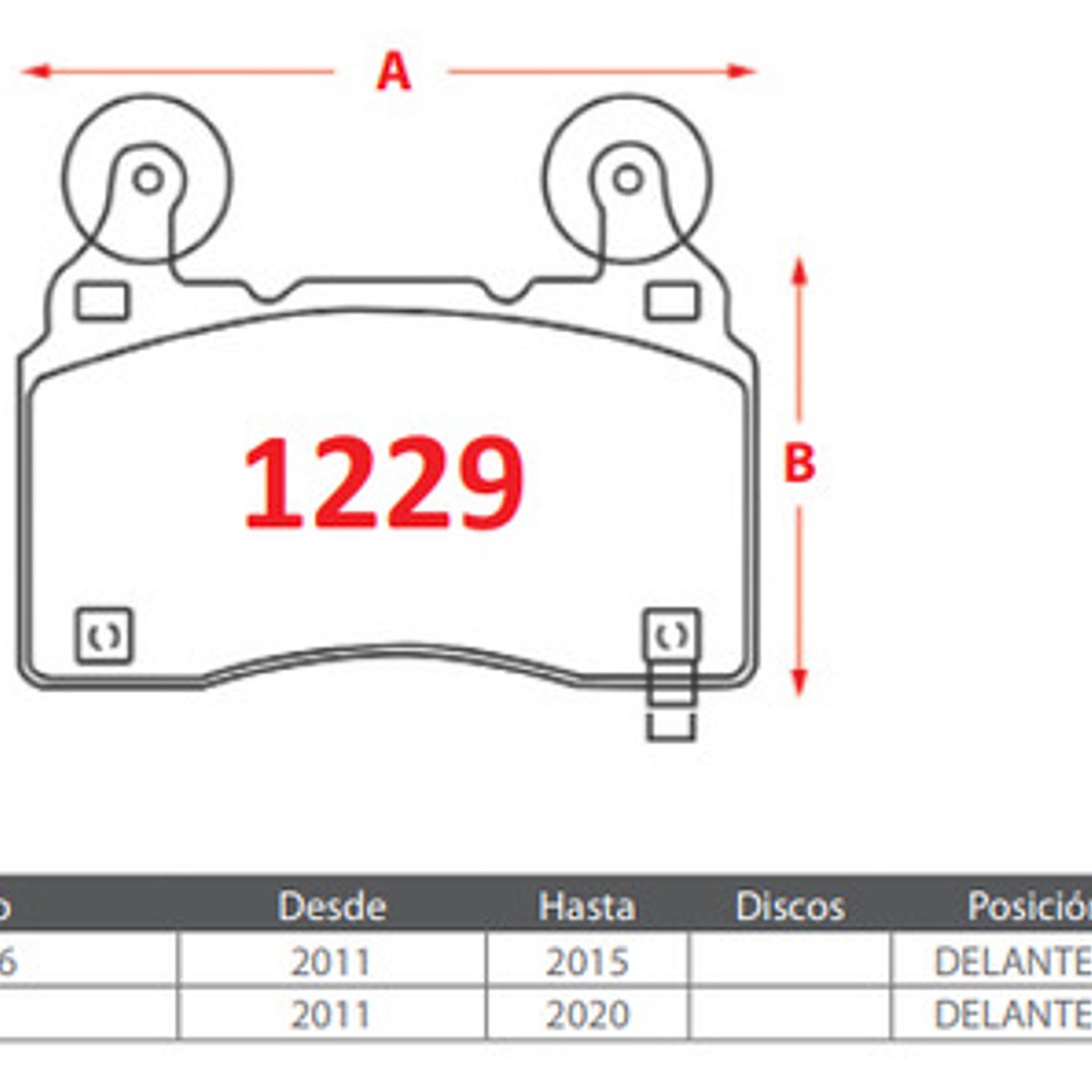 Pastillas Frenos Delanteras Brembo - Chevrolet Camaro 2011 + 3
