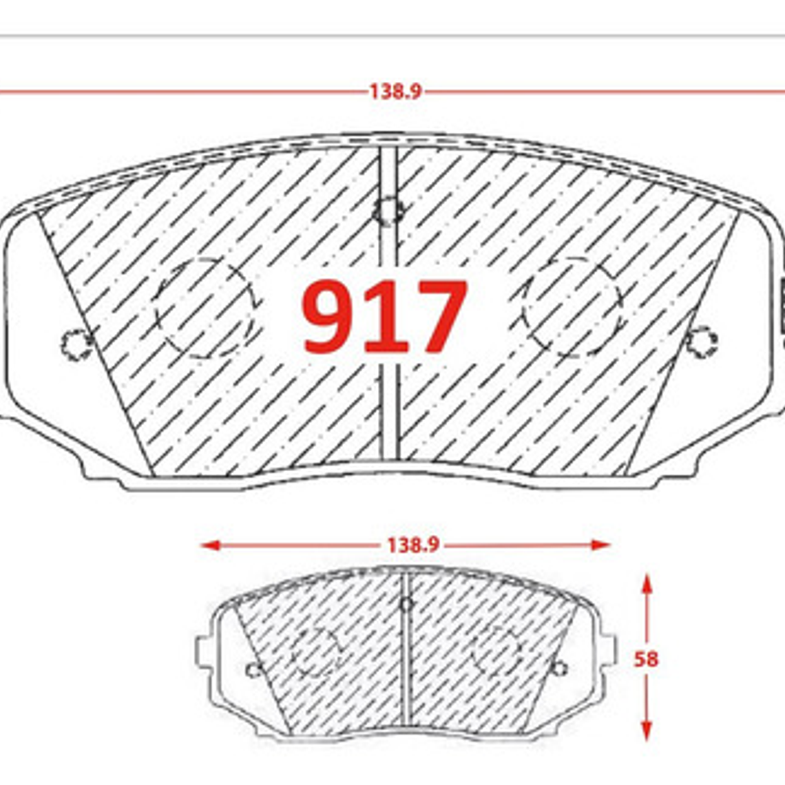Pastillas Freno Delantera Cerámica Brembo Mazda Cx9 2010+ 3