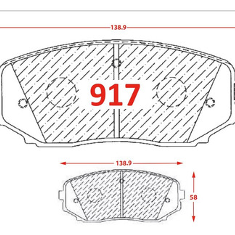 Pastillas Freno Delantera Cerámica Brembo Mazda Cx9 2010+ 3