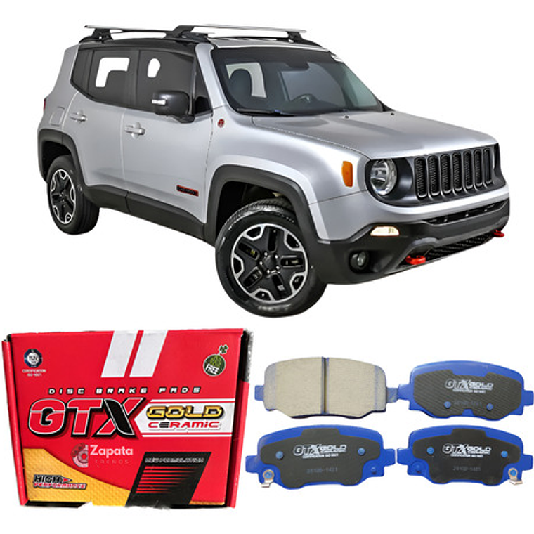 Pastillas De Frenos Traseras Cerámica Jeep Renegade 2016 + 1