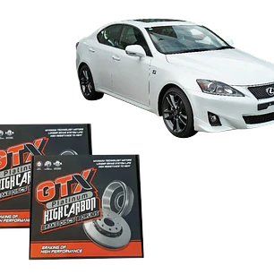 Discos De Freno Traseros (par) Gtx hc Lexus Is250 2009-2015