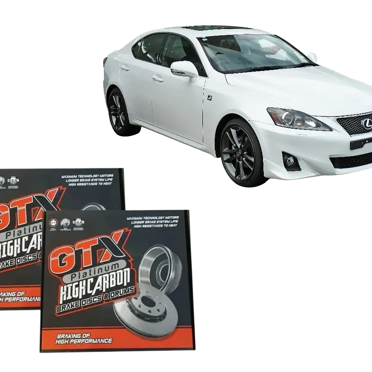 Discos De Freno Traseros (par) Gtx hc Lexus Is250 2009-2015 1
