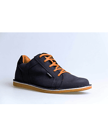 SNEAKERS NEGRO NARANJA