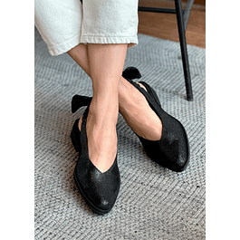 Zapato Colomba Negro Textura