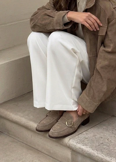 Mocasines taupe