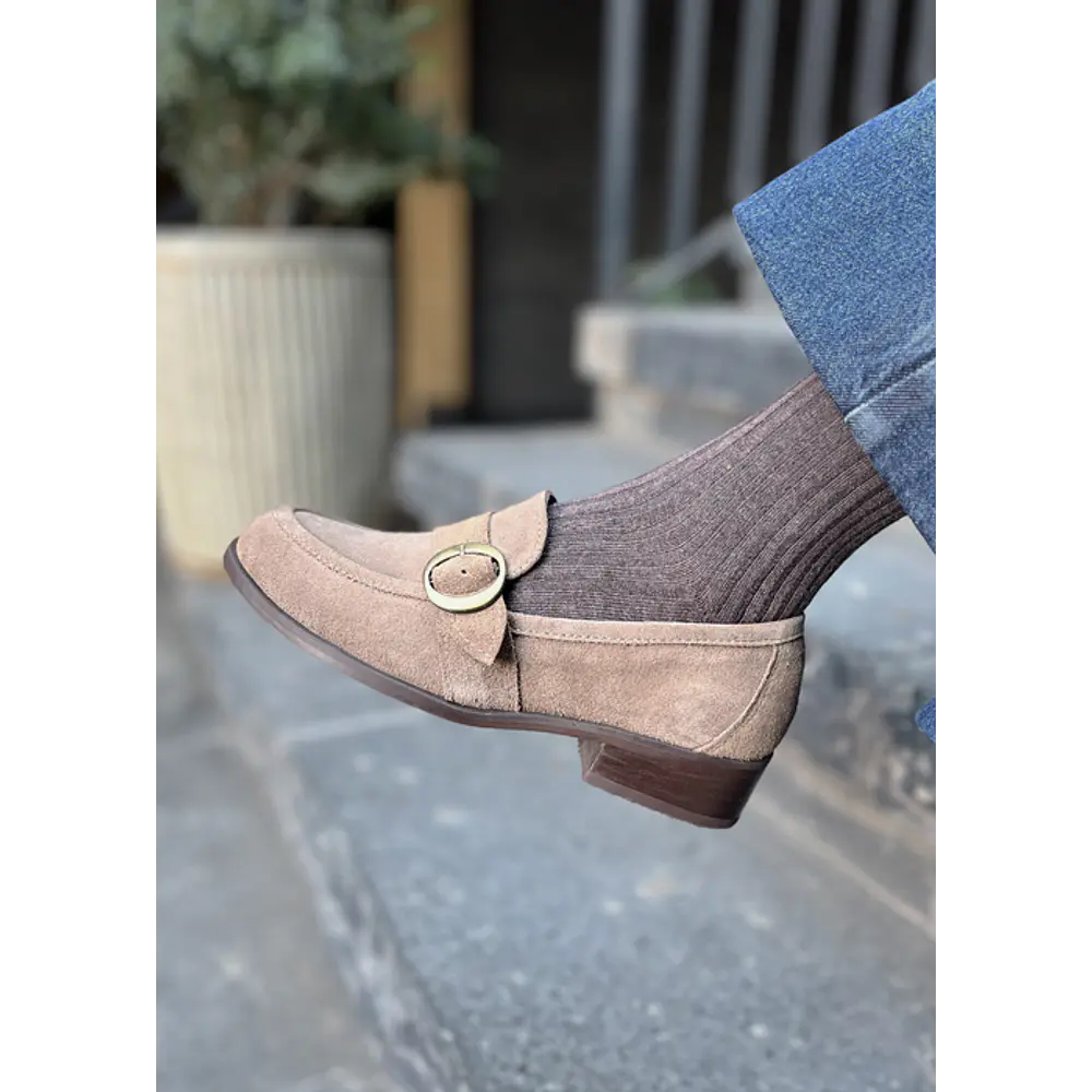 Mocasines taupe