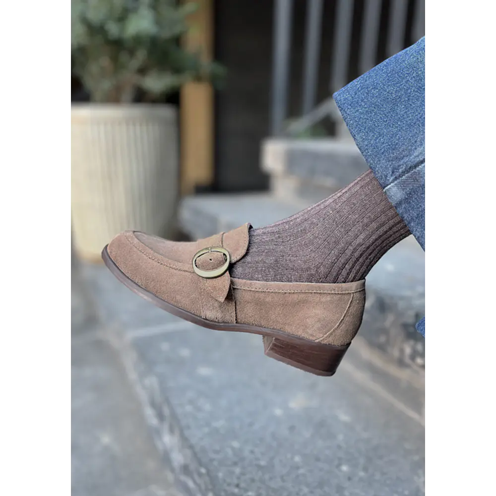 Mocasines taupe