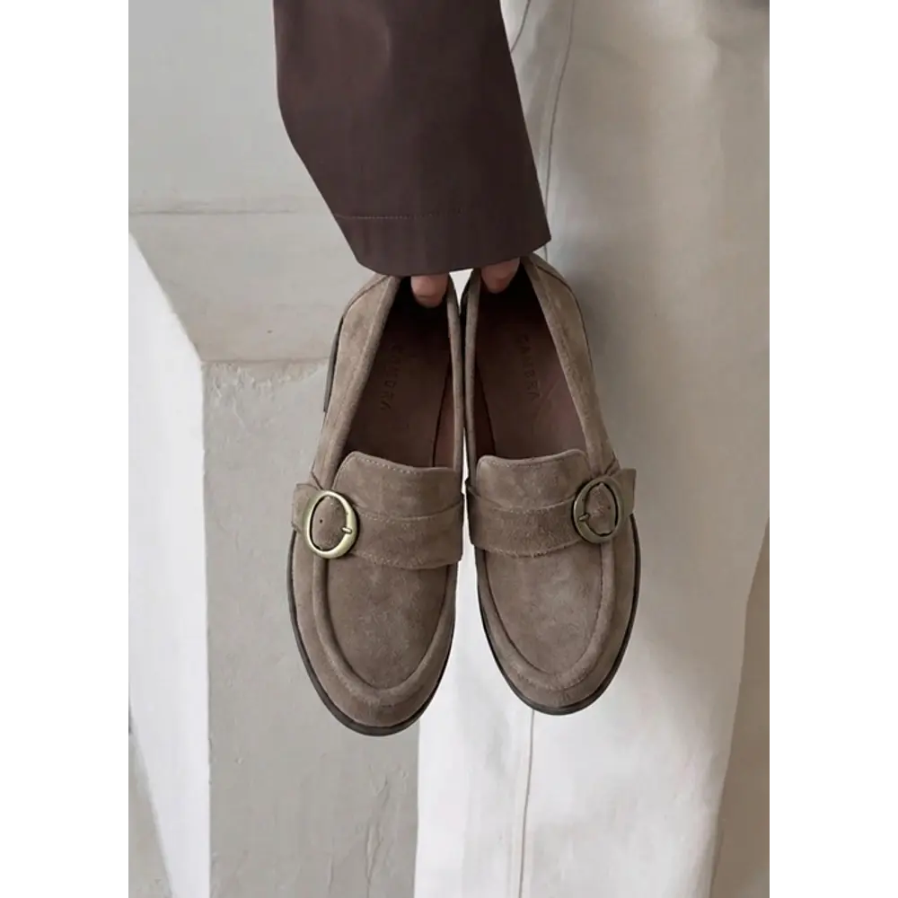 Mocasines taupe