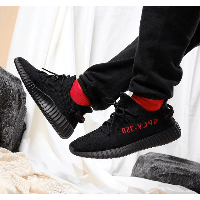 ADIDAS YEEZY BOOST 350 BLACK/RED
