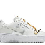 NIKE AIR FORCE 1 PIXEL GREY GOLD