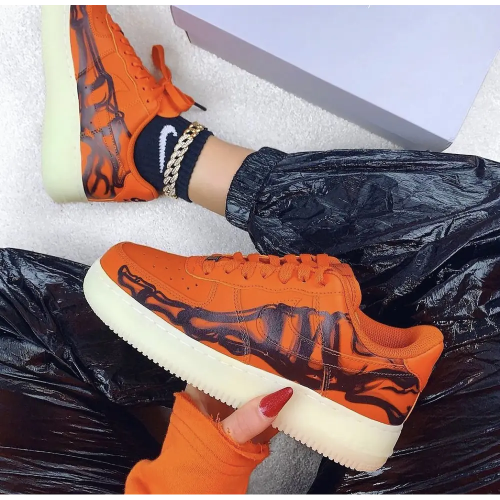 NIKE AIR FORCE 1 “SKELETON ORANGE”