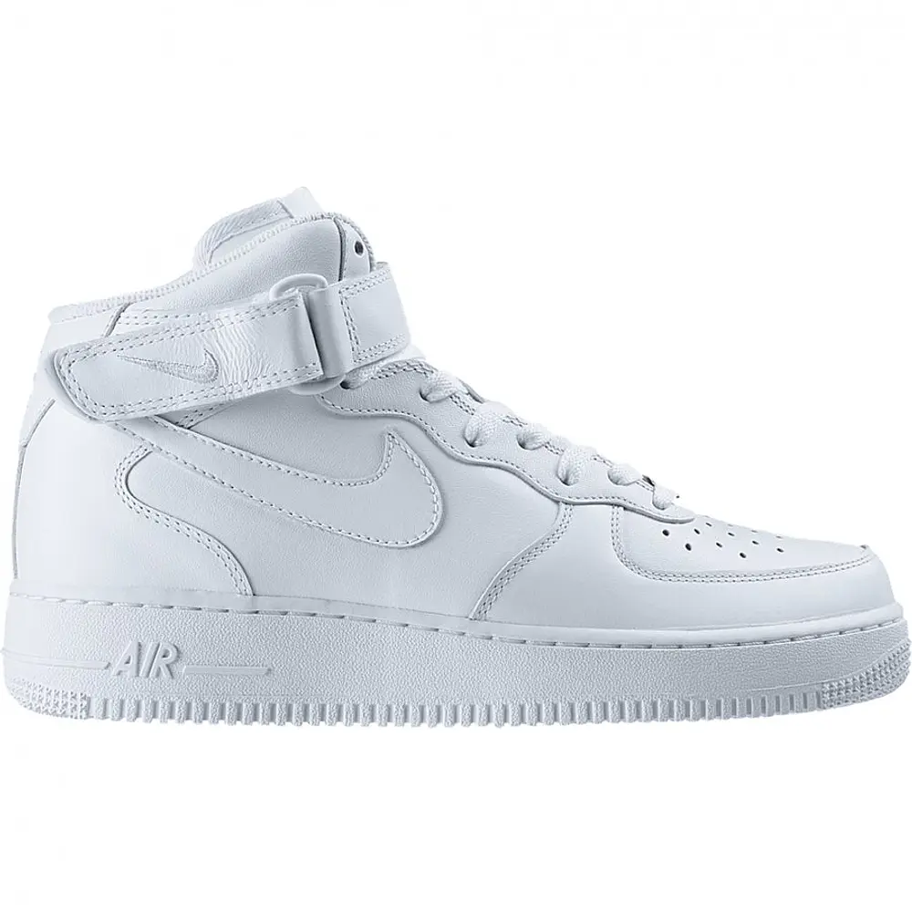 NIKE AIR FORCE 1 TRIPLE WHITE MID