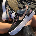 NIKE AIR FORCE 1 SHADOW BLACK LIGHT