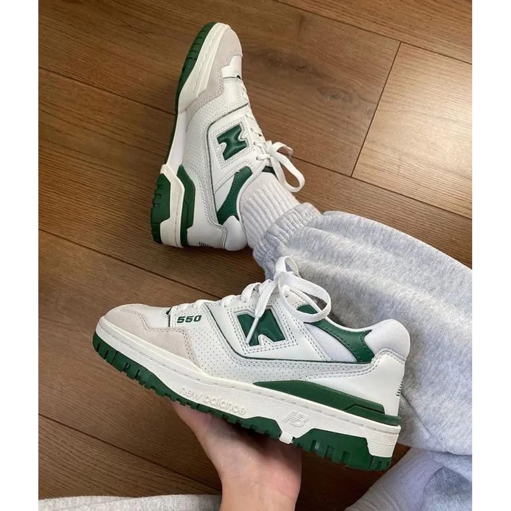 NEW BALANCE WHITE GREEN
