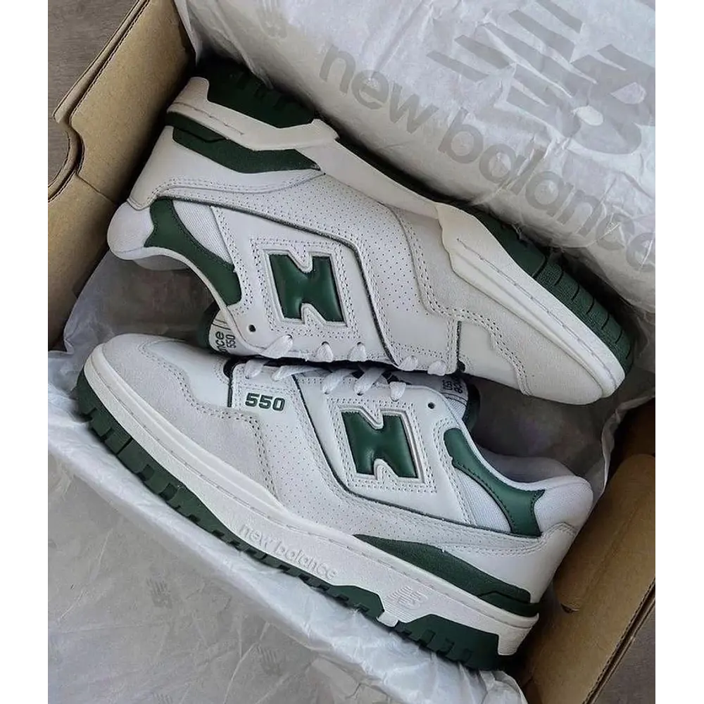 NEW BALANCE WHITE GREEN