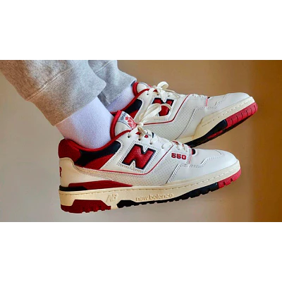 NEW BALANCE 550 WHITE RED