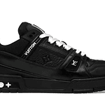 LOUIS VUITTON TRAINER BLACK "EMBOSSED MONOGRAM"