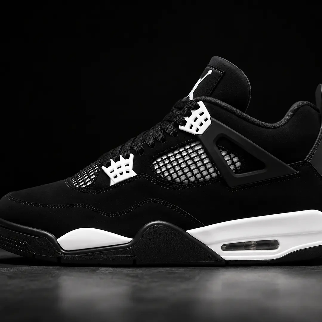 Jordan Retro 4 White Thunder 1