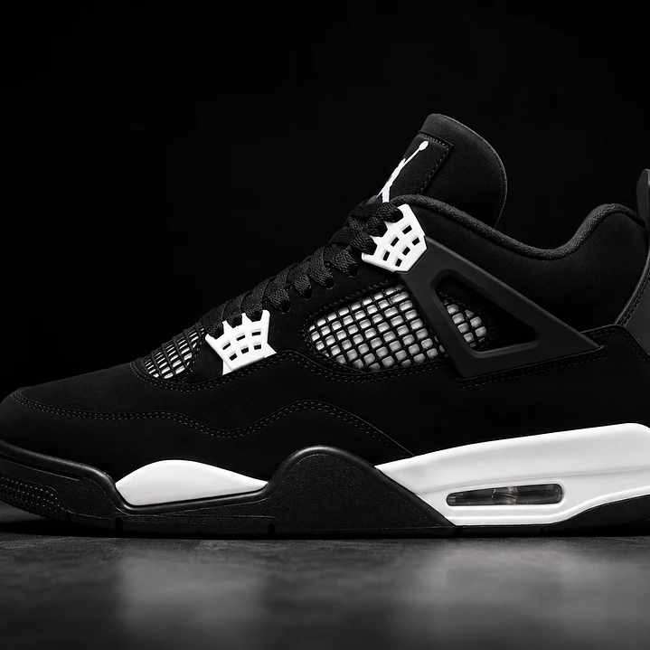 Jordan Retro 4 White Thunder 1