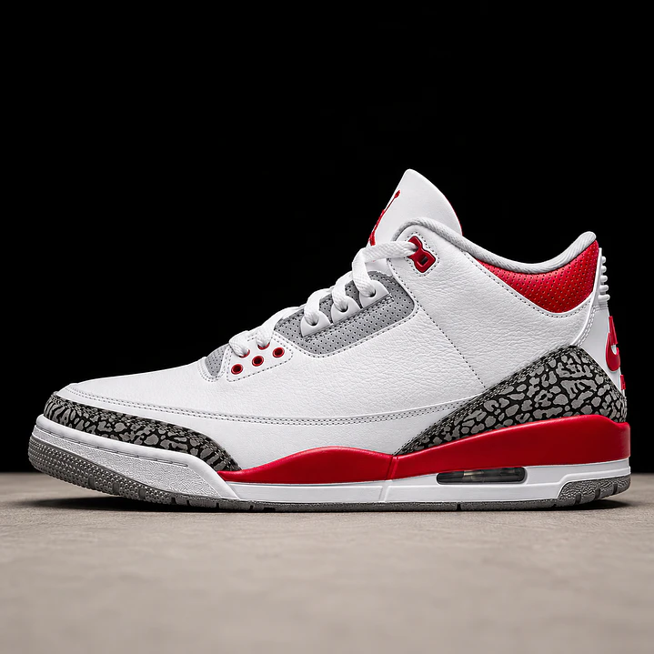 Jordan Retro 3 Fire Red 1