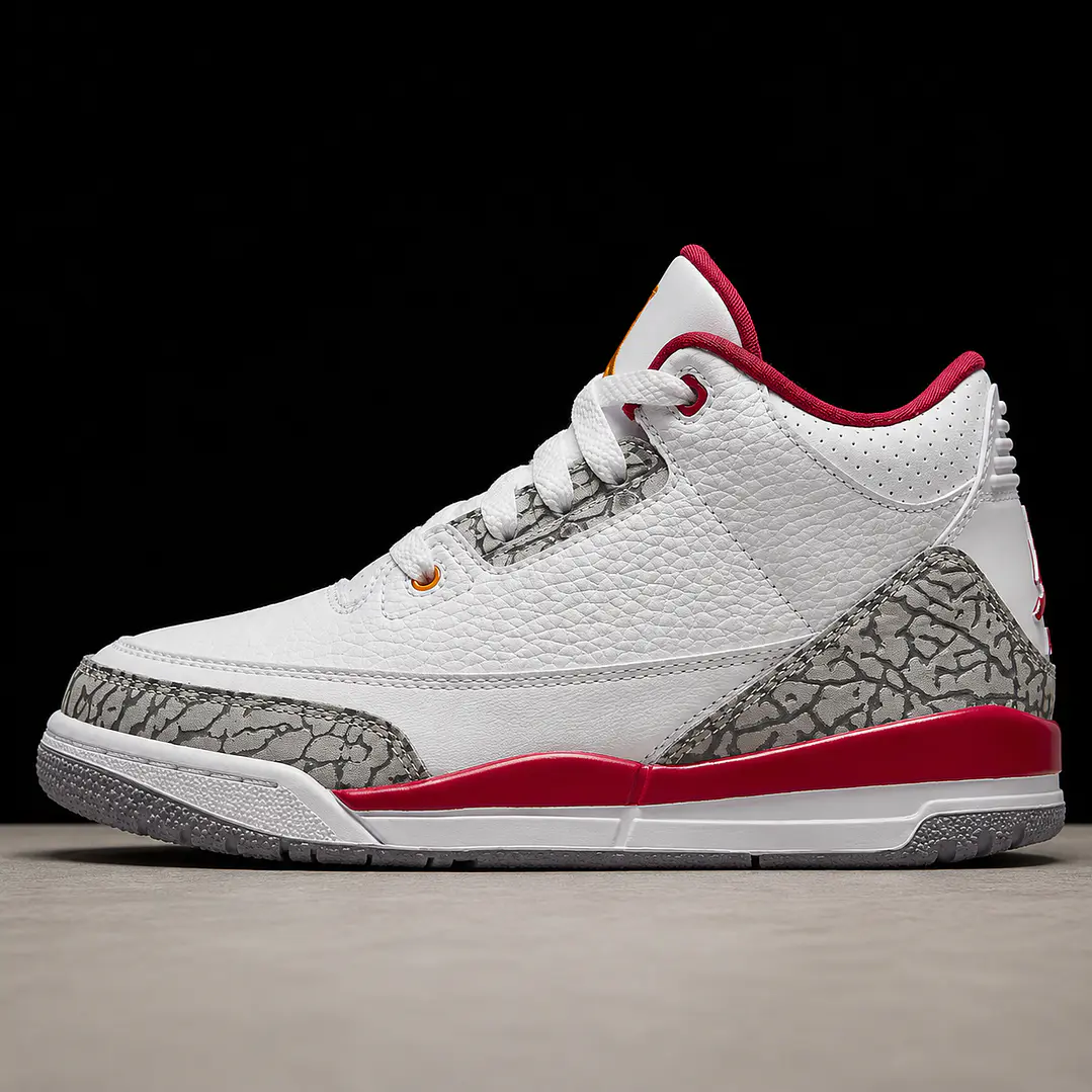 Jordan Retro 3 Cardinal Red 1
