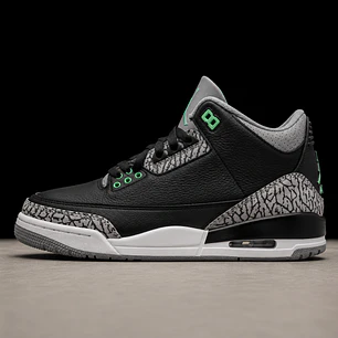 Jordan Retro 3 Green Glow