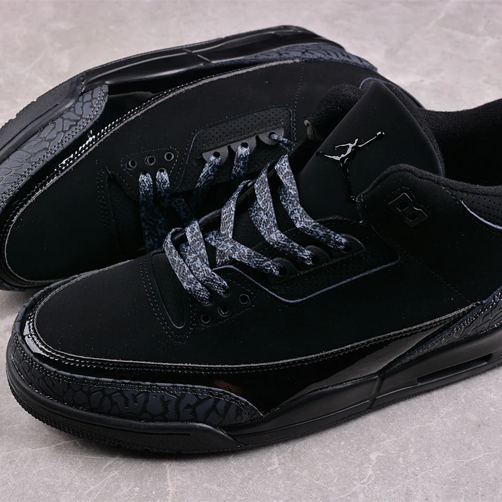 Jordan Retro 3 Black Cat- Envío Rapido 4