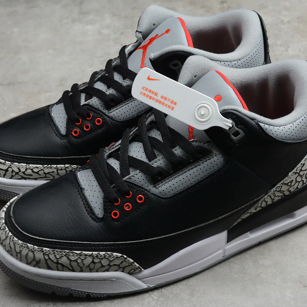 Jordan Retro 3 Black Cement- Envío Rapido 5