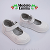 Zapatos Cueca Modelo Emilia Blanco