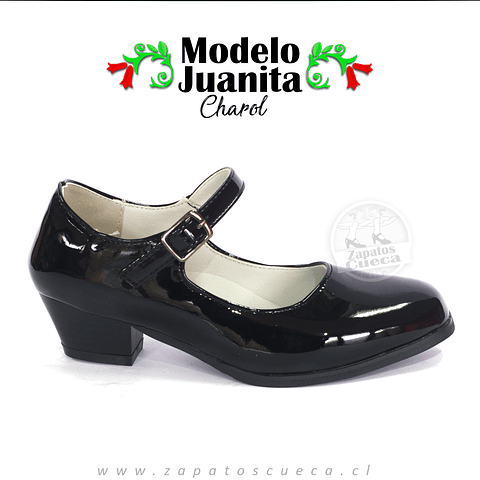 Zapatos Cueca Modelo Juanita Charol
