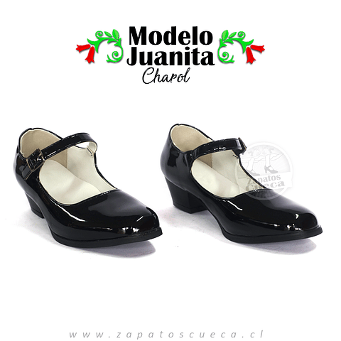 Zapatos Cueca Modelo Juanita Charol