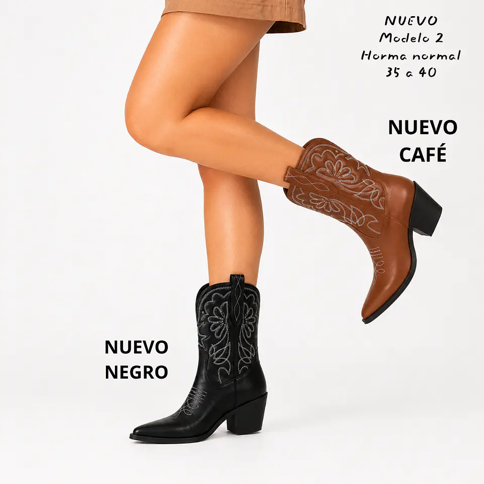 Bota Texana Mujer Modelo 2 2