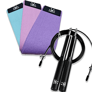 Set 3 Bandas De Resistencia + Cuerda De Salto