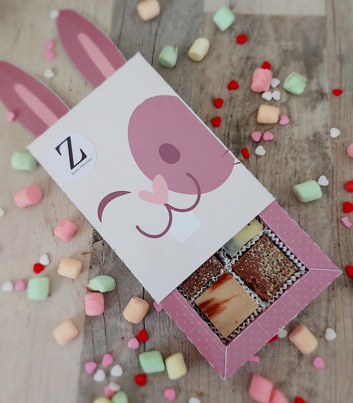 Caja coneja 6 unid chocolate regional 2