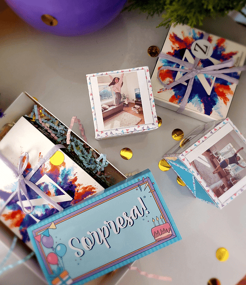 Kit Caja Explosiva Sorpresa Cumpleaños
