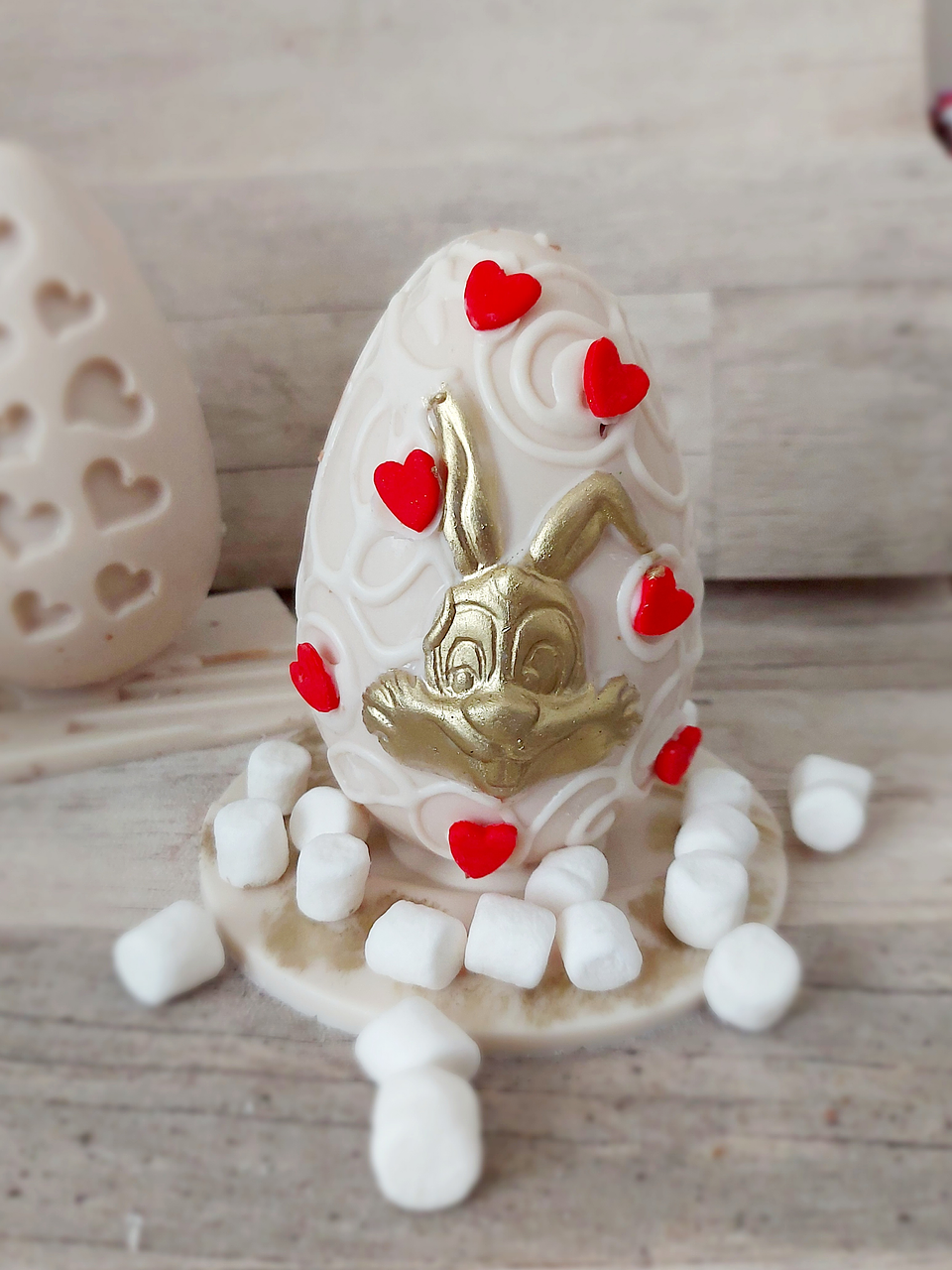 Huevo conejo enamorado  1