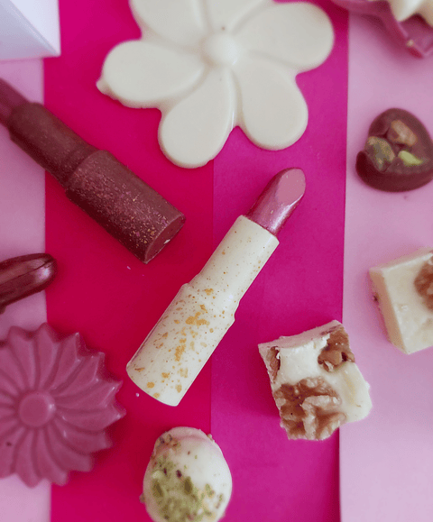 Labial individual chocolate blanco