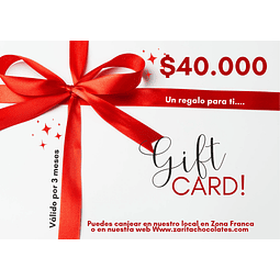 Gift Card $40.000