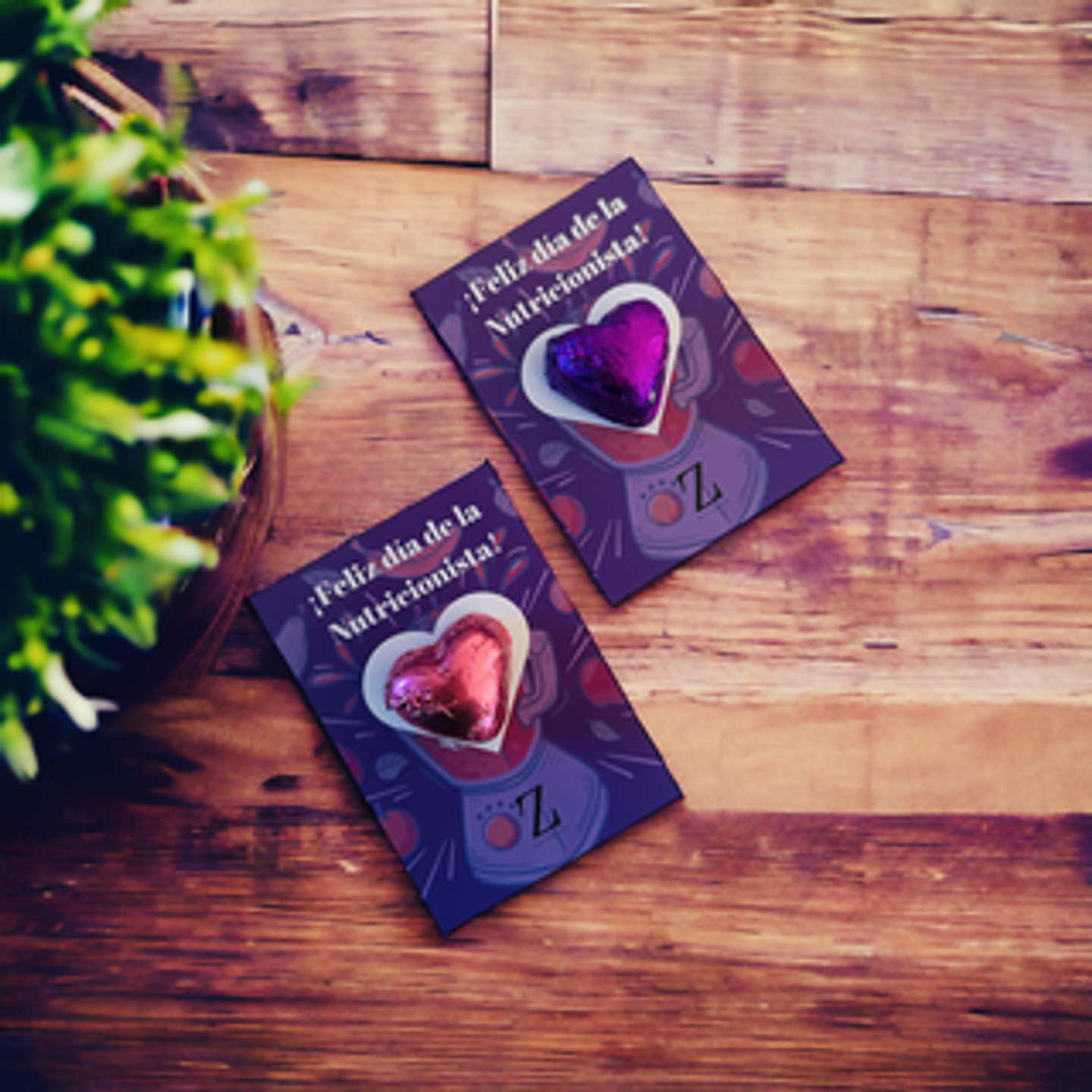 Tarjeta día del Nutricionista con Bombón 1