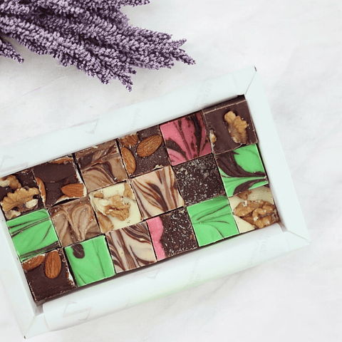 Caja 20 unidades chocolate artesanal