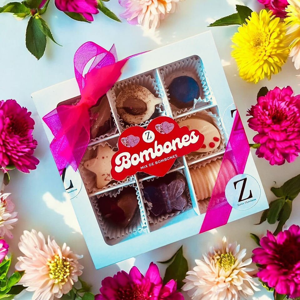 Caja 9 unidades de bombones 1