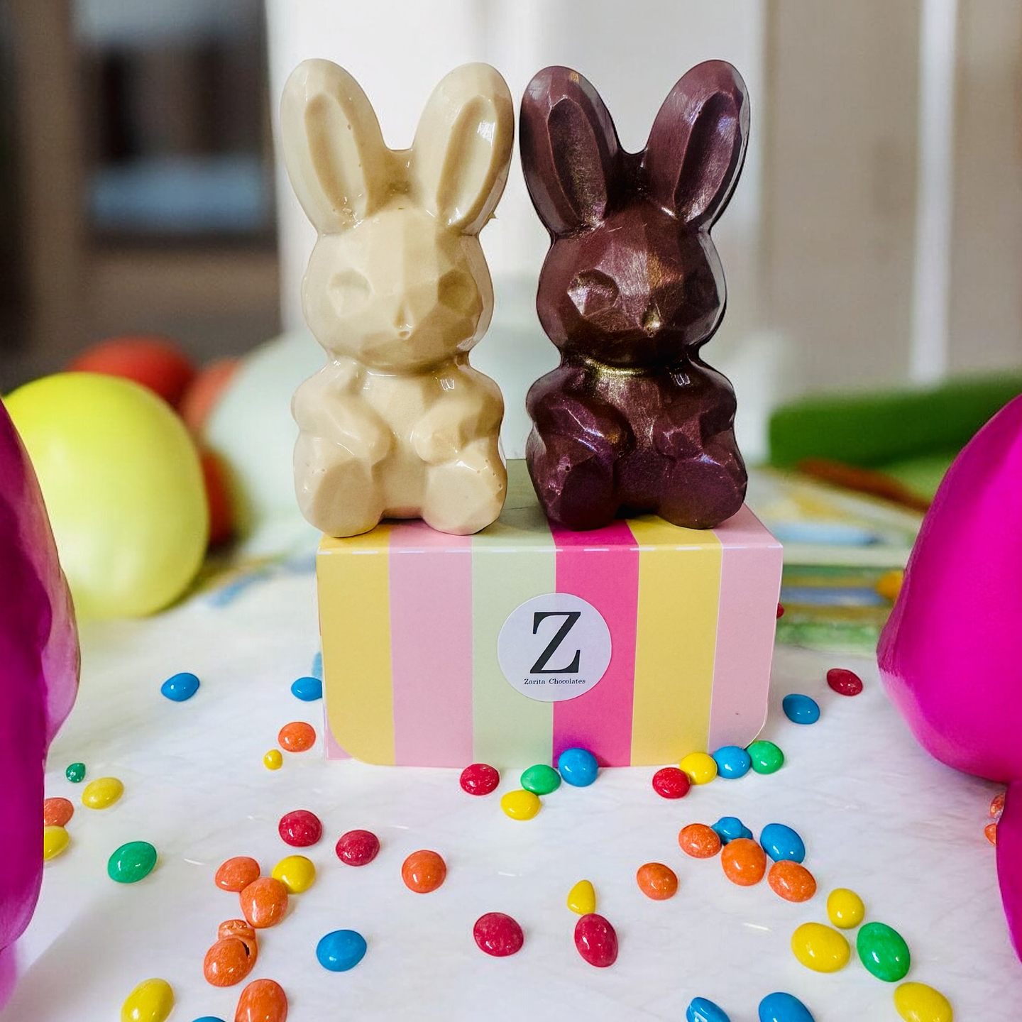 Pareja de conejos enamorados 1