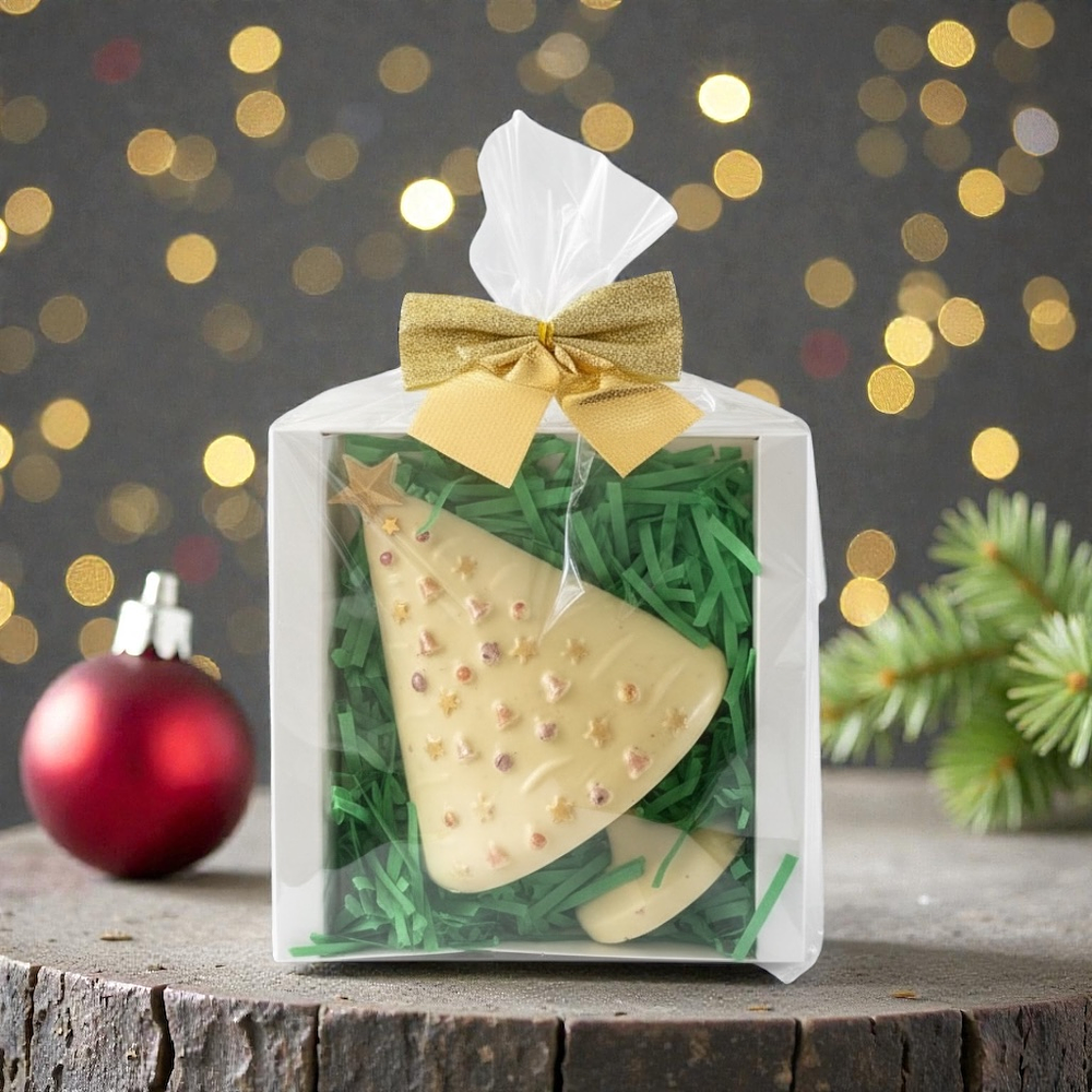 Medio Árbol relleno de chocolatinas y Bombones (versión tradicional y sin Azúcar)