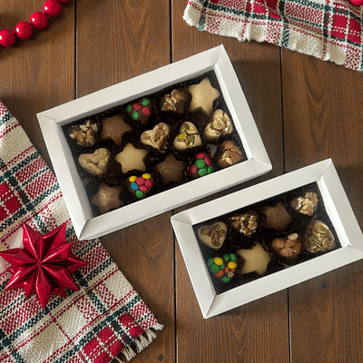 Caja 8 unidades bombones macizos y marroc