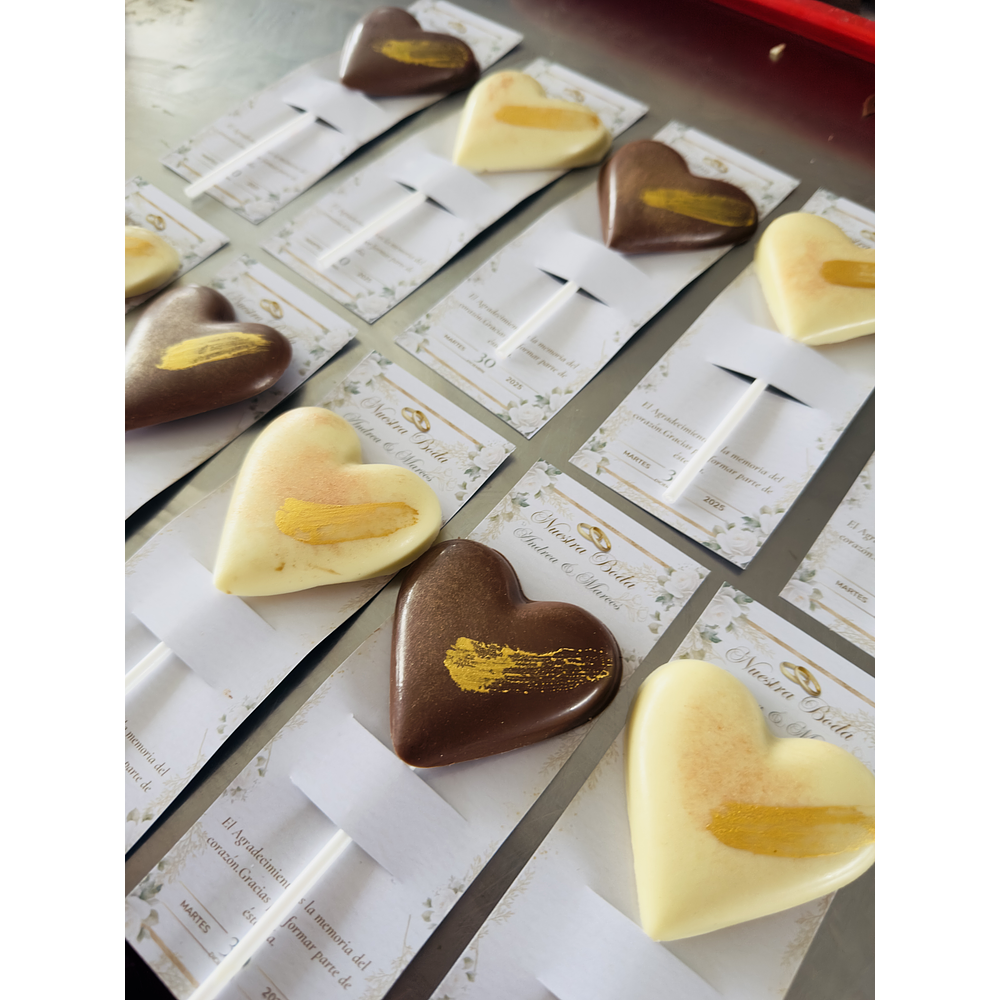 Paleta de corazones para evento 