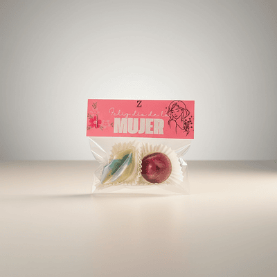 Bolsa día de la mujer 2 bombones