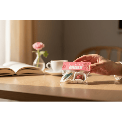 Bolsa día de la mujer 2 bombones